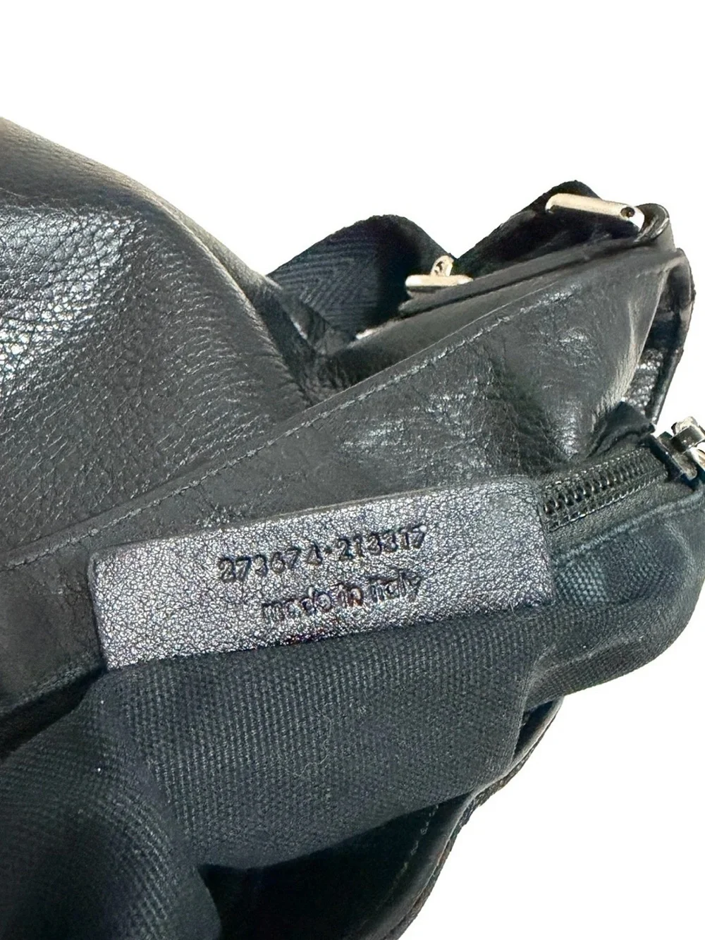 Yves Saint Laurent Ycon Black Leather Messenger Crossbody